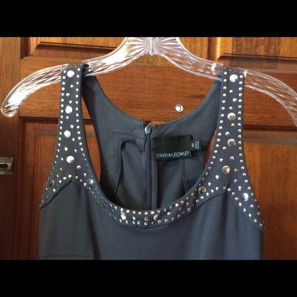Cynthia Rowley Studded Dress with Pockets - Picture 3 of 5